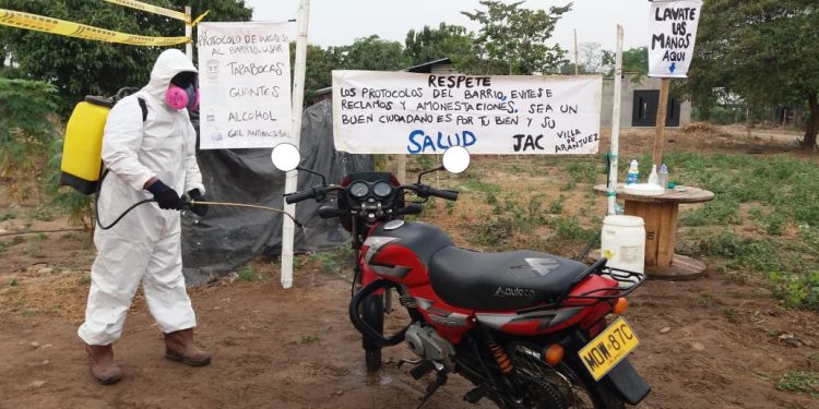 Conozca el barrio de Saravena que se blindó contra el coronavirus