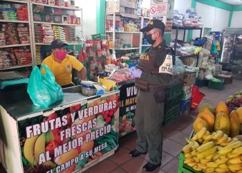 La POLFA continúa los controles de prevención del covid-19 en el comercio Araucano
