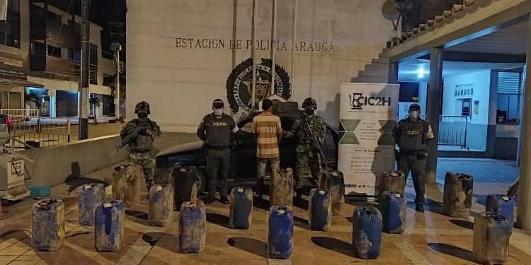 Autoridades realizaron la incautación de 198 galones de ACPM