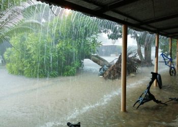 Viviendas inundadas y calles colapsadas dejaron las fuertes lluvias en Arauca