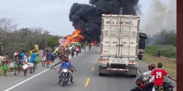 Siete personas muertas tras explosión de camión cisterna en Tasajera, Magdalena