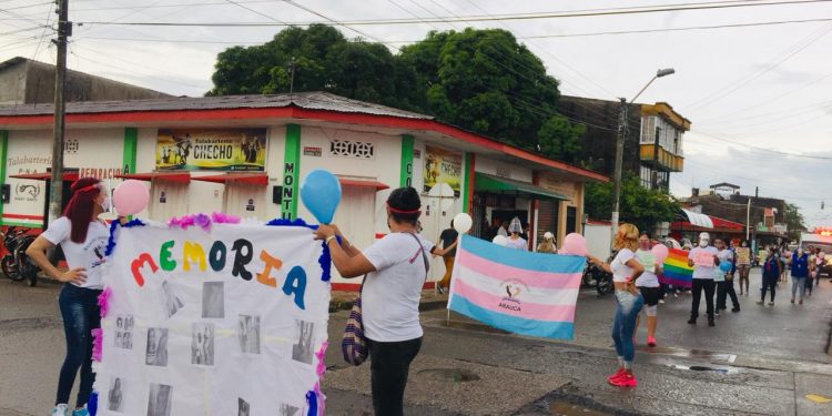 En Arauca se llevó a cabo #YoMarchoTrans «Por el respeto a la vida de las personas transgénero»