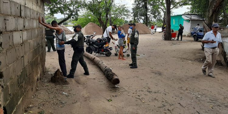 Polfa realizó actividad de vigilancia y control en el sector de la Mediagua de Arauca