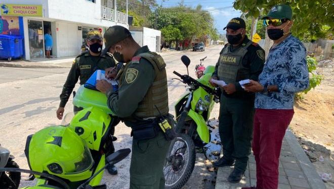 Multas por mas 800 mil pesos y hasta privación de la libertad para quienes violen toque de queda este fin de semana en Arauca