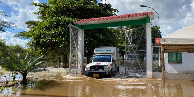Hospital de La Esmeralda en Arauquita quedó bajo el agua