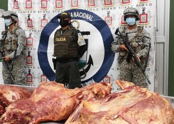 Autoridades incautaron más de 600 kilos de carne de contrabando