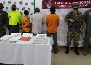 Fueron capturados cuatro presuntos integrantes de las redes de apoyo del ELN y disidencias