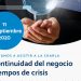 Comfiar e ICONTEC invitan a empresarios a participar de la charla virtual “La continuidad del negocio en tiempos de crisis”
