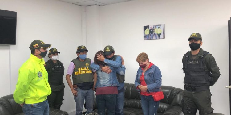 Gaula de la Policía rescató a dos conductores que estaban secuestrados