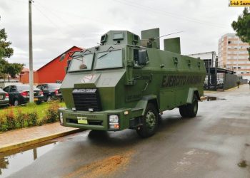 «Titán» el vehículo blindado que el Ejército probó en Arauca
