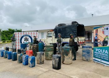 Autoridades incautaron 640 galones de combustible de contrabando tipo ACPM