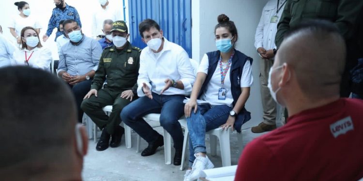 Ministro de Justicia evidenció crítica situación de hacinamiento en el Centro Penitenciario de Arauca