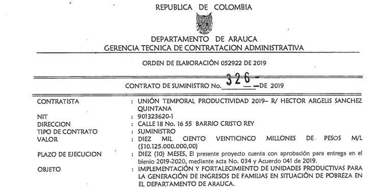 Denuncian irregularidades en contrato para la entrega de unidades productivas de la Gobernación de Arauca