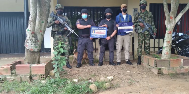 Autoridades ocuparon bienes con fines de extinción de dominio a disidencias del frente décimo de las Farc