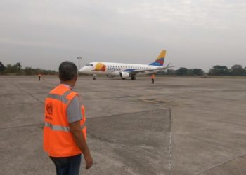 Activan plan de contingencia por daño de máquina extintora del aeropuerto Santiago Pérez Quiroz.
