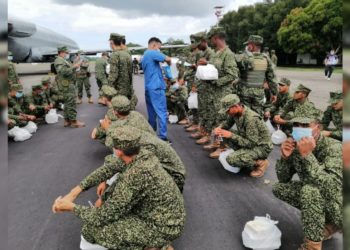59 infantes de Marina llegan al departamento de Arauca para reforzar seguridad