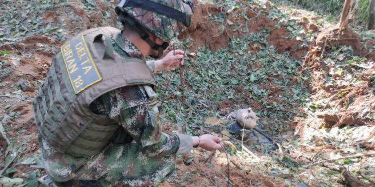 Ejército Nacional neutralizó 19 artefactos explosivos