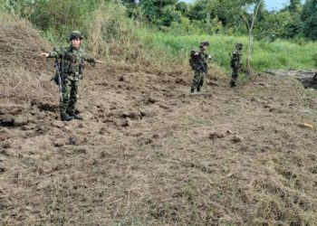 Ejército destruyó 10 cilindros cargados con explosivos en Arauquita