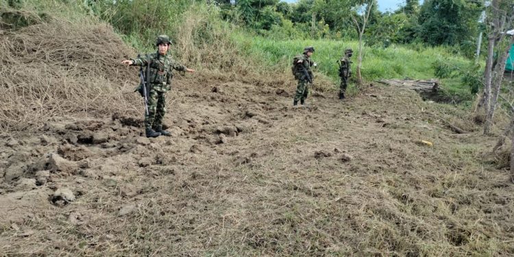 Ejército destruyó 10 cilindros cargados con explosivos en Arauquita