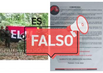 Es falso el panfleto de paro armado del ELN