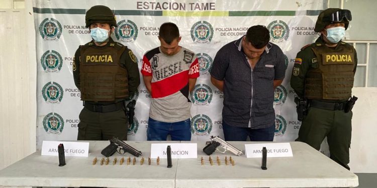 Capturan a dos sicarios en Tame