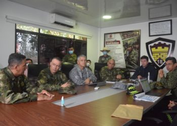 Desde Tame, Arauca, Ministro de Defensa verificó seguridad para elecciones