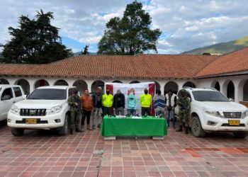 Capturados seis presuntos sicarios de las disidencias, entre ellos dos extranjeros