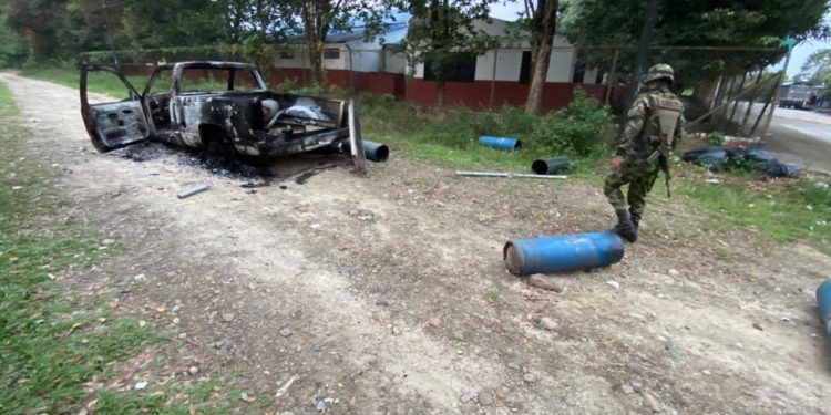 Con cilindros bomba pretendía atacar Batallón del Ejército en Fortul