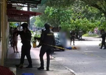 En pleno centro de Saravena un hombre fue asesinado de varios disparos