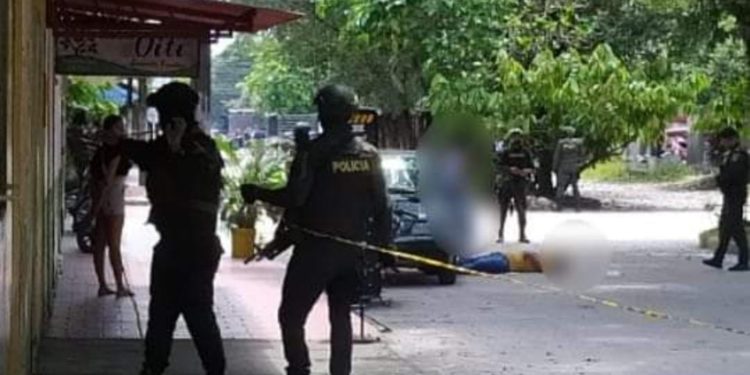 En pleno centro de Saravena un hombre fue asesinado de varios disparos