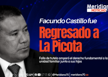 Facundo Castillo fue regresado a La Picota en Bogotá