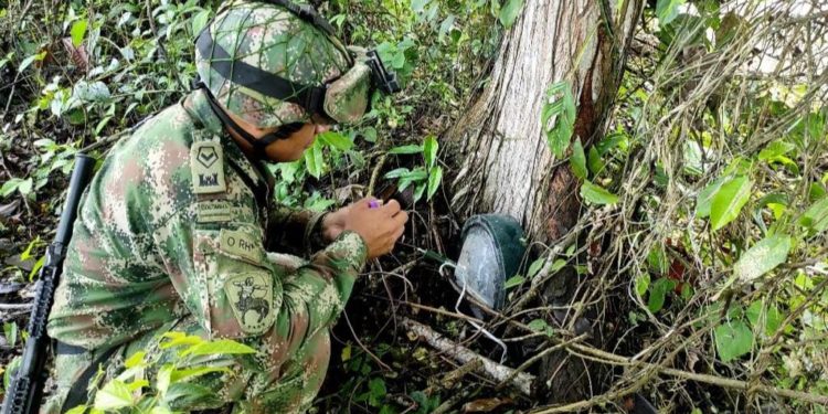 Ejército desactivó artefacto explosivo al parecer del ELN en Arauquita