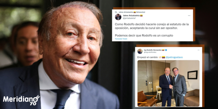 Políticos de derecha expresan su desacuerdo con Rodolfo Hernández porque no liderará la oposición en Colombia.