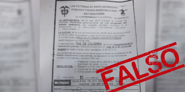 Ministerio Público alertó sobre presunta estafa a víctimas en el departamento de Arauca