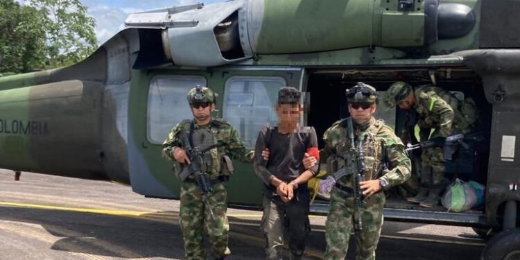 Capturan a presunto integrante del ELN con material de guerra e intendencia en Tame, Arauca