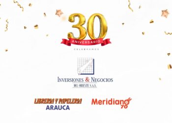 Hoy celebramos los 30 años de fundación de la sociedad empresarial Inversiones y Negocios del Oriente SAS