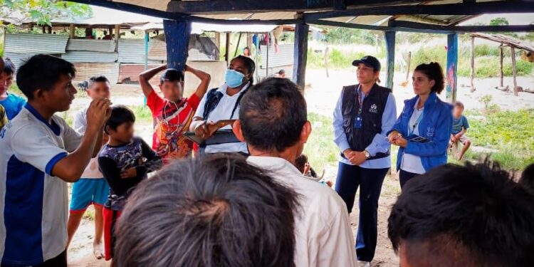 Defensoría del Pueblo verifica situación en resguardo de Tame, tras grave violación del DIH