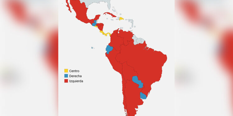 Así queda el mapa de Latinoamérica, gobernado en su mayoría por la izquierda