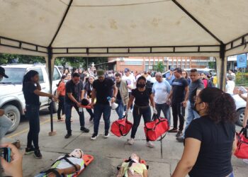 Simulacro de Evacuación y Atención de Primeros Auxilios se cumplió en algunas entidades en Arauca