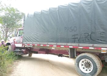 Fue atravesado un camión en la vía Arauca – Cravo Norte