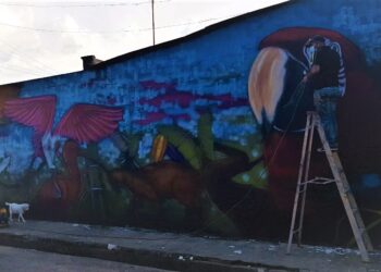 Mural autóctono se realiza en la calle 18 con carrera 19 de Arauca