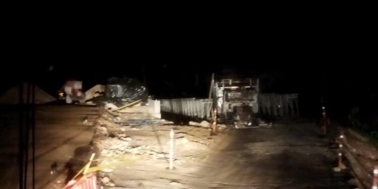 Vehículo resultó incinerado en el Piedemonte araucano