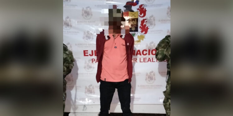 Ejército Nacional capturó a presunto sicario de la red de apoyo del ELN en Saravena