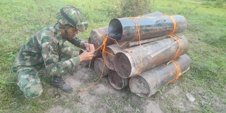 Ejército Nacional destruyó área minada en el municipio de Puerto Rondón
