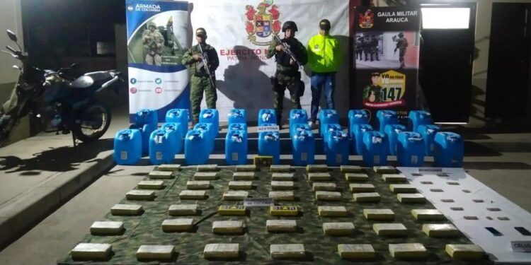 Autoridades incautaron más de 50 Kilos de clorhidrato de cocaína que tenían como destino final, Venezuela
