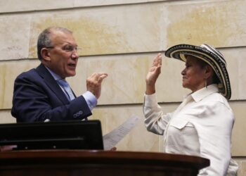 Catalina Pérez asumió curul de senador suspendido
