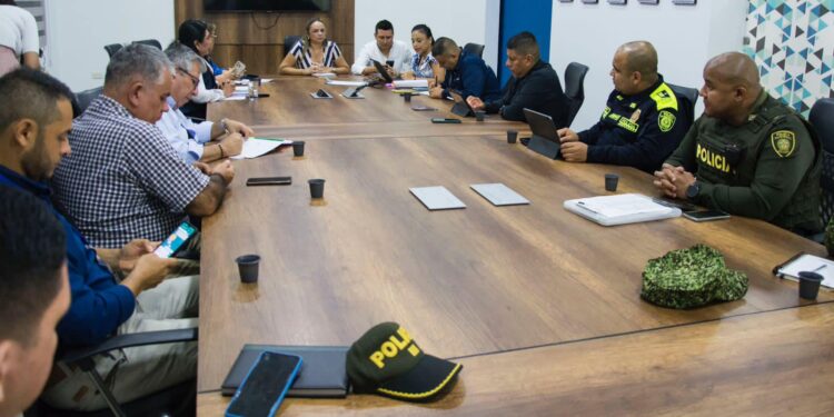 Reunión de comité electoral para logística en elecciones territoriales 2023