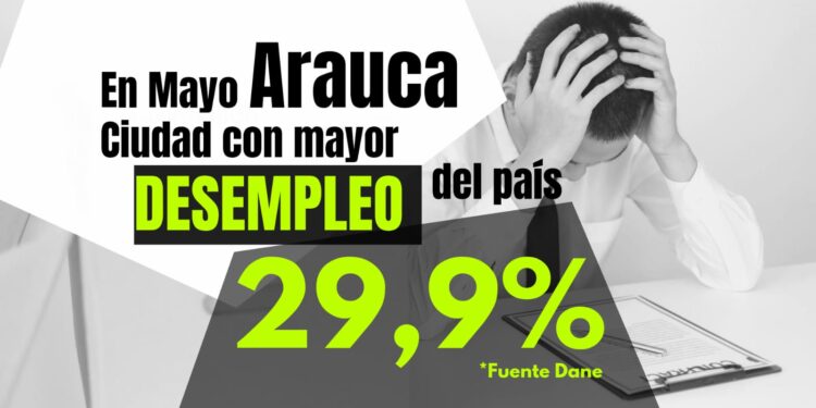 Arauca sigue llevando el pesado lastre de ser la ciudad con la tasa de desempleo más alta de Colombia