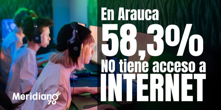 El 58.3% de los hogares en Arauca no tiene internet