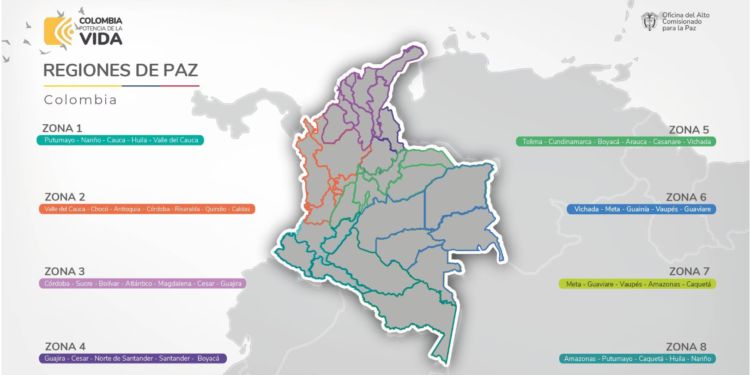 Colombia establece ocho regiones para focalizar Diálogos de Paz